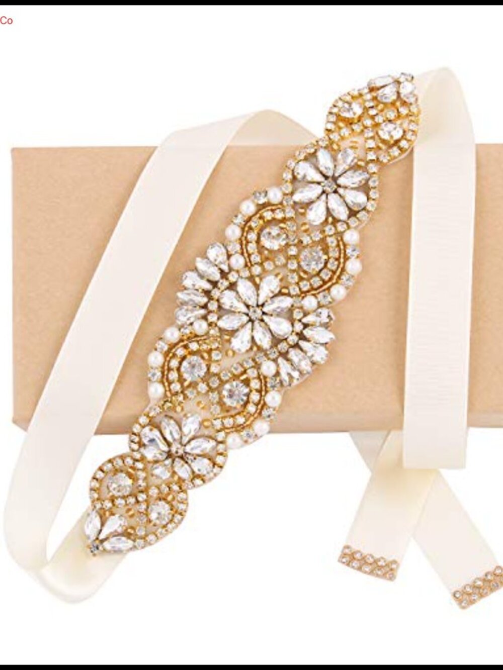 Handmade Crystal Rhinestone Bridal Sash Wedding Belt